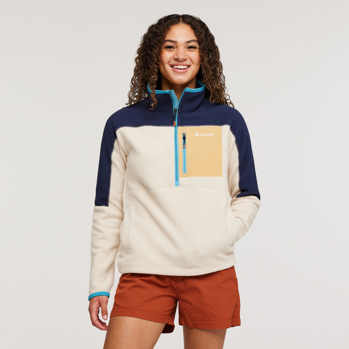 Cotopaxi Fleece Abrazo Half-Zip Jacket in Desert/Terracota Women high quality Size XL