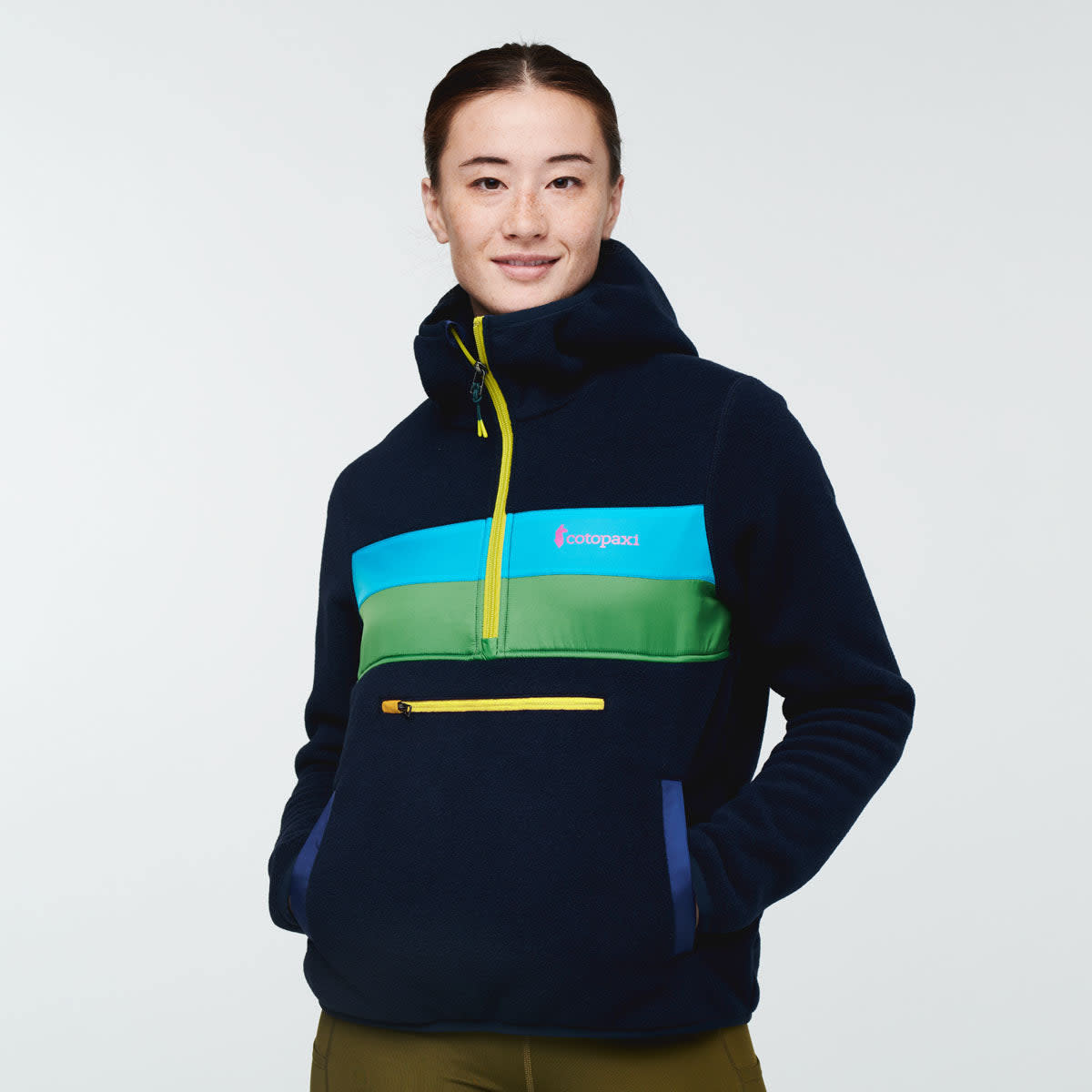 Teca Fleece Hooded Half-Zip Jacket - Women's