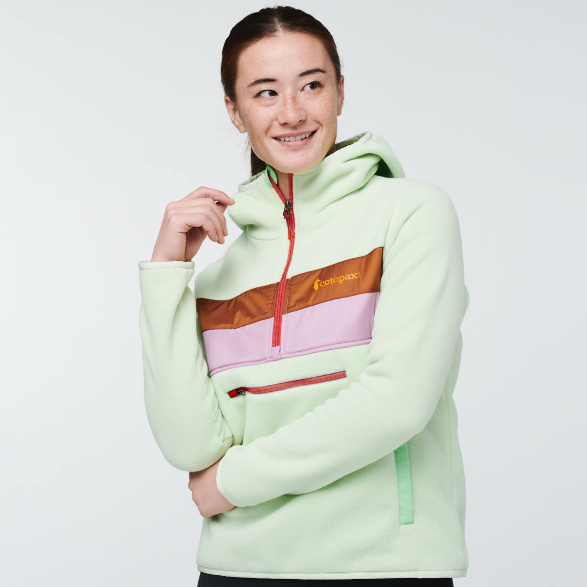 Teca Fleece Hooded Half-Zip Jacket - Women's